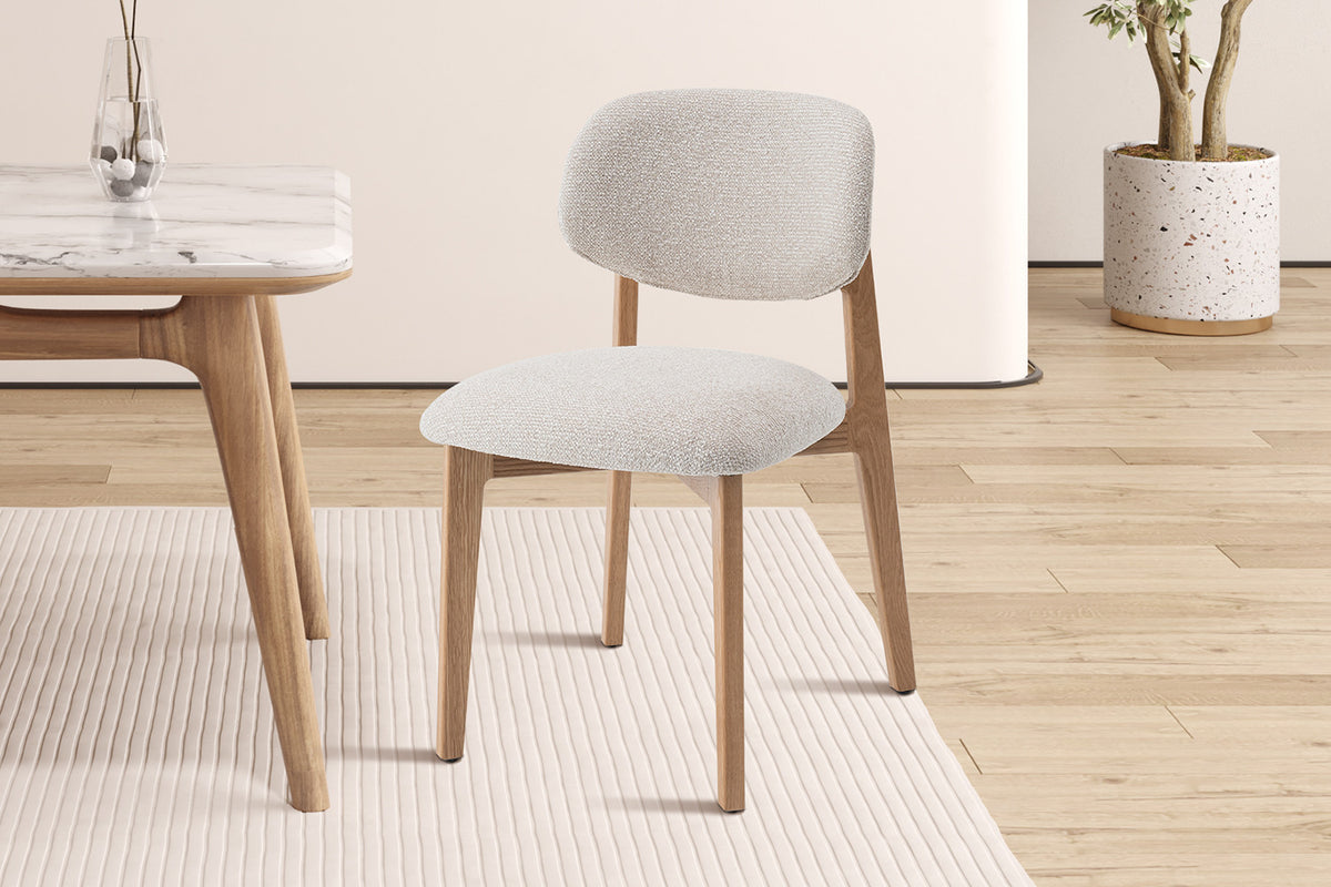 NEW - Stoel 'Carmen' Naturel Eik Ote Milan 103 Beige Gemonteerd (2/doos) - foto 2