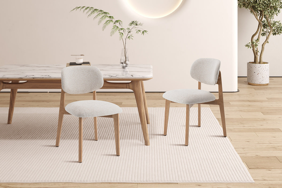NEW - Stoel 'Carmen' Naturel Eik Ote Milan 103 Beige Gemonteerd (2/doos) - foto 3