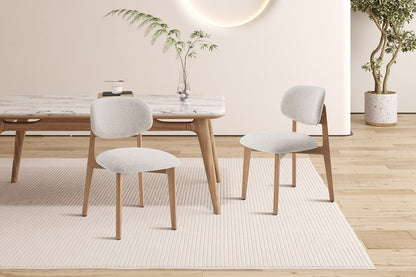 NEW - Stoel 'Carmen' Naturel Eik Ote Milan 103 Beige Gemonteerd (2/doos) - foto 3
