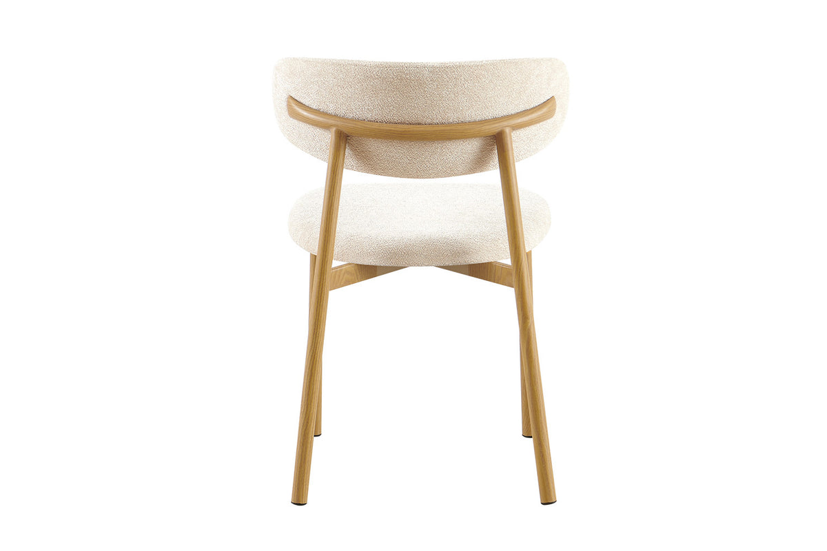 NEW - Stoel 'Coco' Naturel - Stof Fabb Raven 24 Beige (2/doos) - foto 8