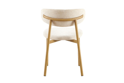 NEW - Stoel 'Coco' Naturel - Stof Fabb Raven 24 Beige (2/doos) - foto 8