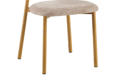 NEW - Stoel 'Coco' Naturel - Stof Fabb Raven 30 Zand (2/doos) - foto 10