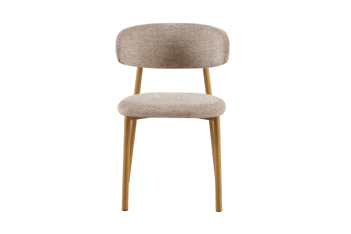 NEW - Stoel 'Coco' Naturel - Stof Fabb Raven 30 Zand (2/doos) - foto 5