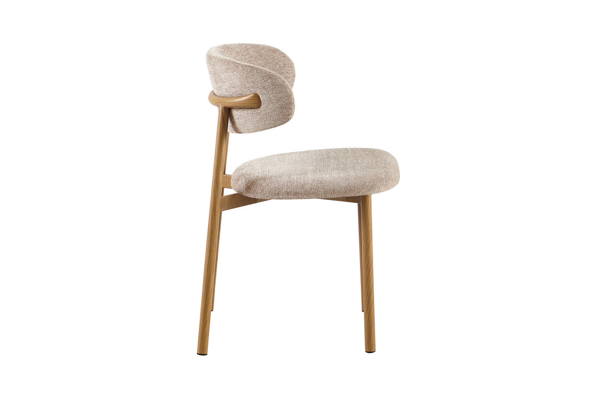 NEW - Stoel 'Coco' Naturel - Stof Fabb Raven 30 Zand (2/doos) - foto 7