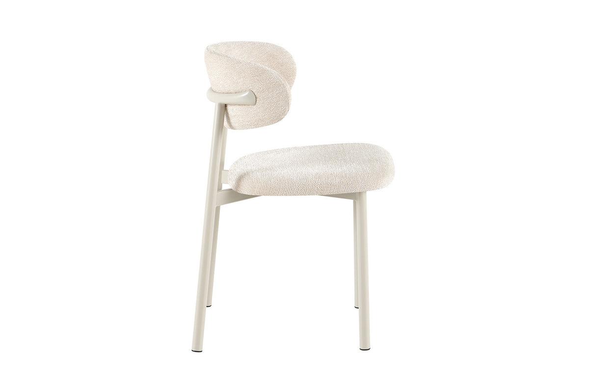 NEW - Stoel 'Coco' Grijs - Stof Fabb Raven 24 Beige (2/doos) - foto 6