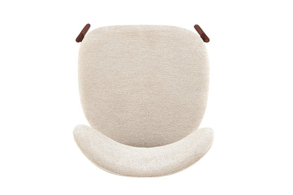 NEW - Stoel 'Jade' Walnoot - Stof Fabb Raven 24 Beige (2/doos) - foto 9