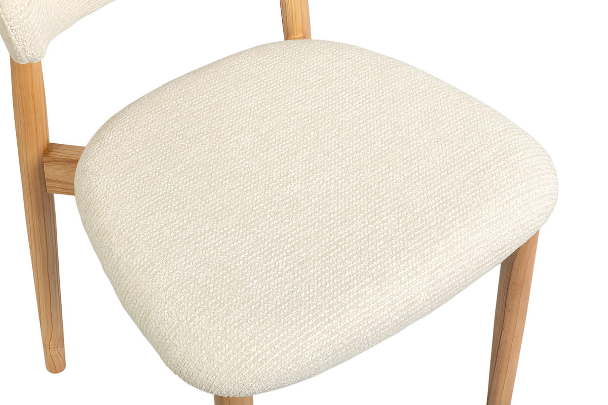 NEW - Stoel 'Clara' Essenhout Naturel Ote Milan 103 Beige Gemonteerd (2/doos) - foto 11