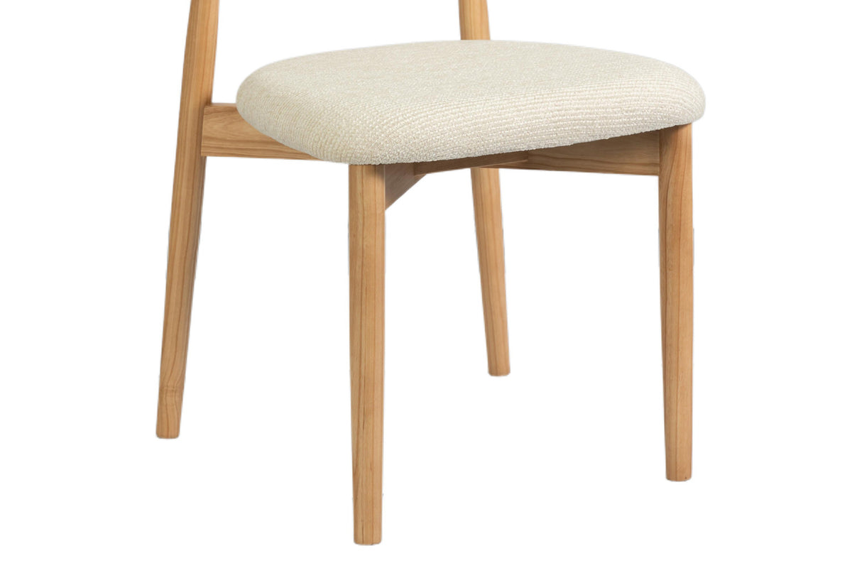 NEW - Stoel 'Clara' Essenhout Naturel Ote Milan 103 Beige Gemonteerd (2/doos) - foto 12