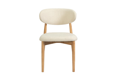 NEW - Stoel 'Clara' Essenhout Naturel Ote Milan 103 Beige Gemonteerd (2/doos) - foto 4
