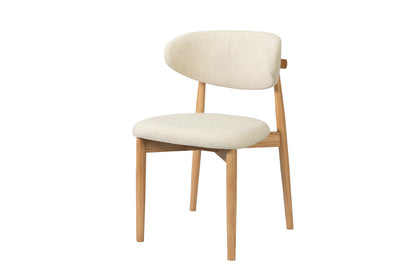 NEW - Stoel 'Clara' Essenhout Naturel Ote Milan 103 Beige Gemonteerd (2/doos) - foto 5