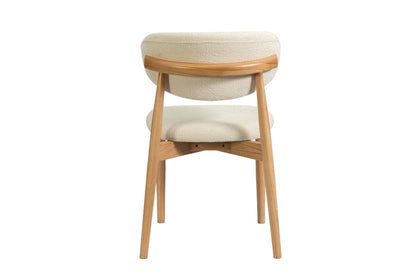 NEW - Stoel 'Clara' Essenhout Naturel Ote Milan 103 Beige Gemonteerd (2/doos) - foto 8