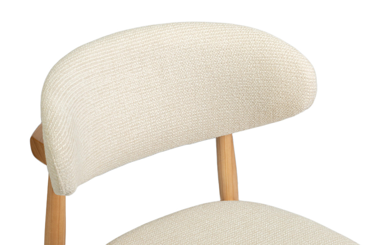 NEW - Stoel 'Clara' Essenhout Naturel Ote Milan 103 Beige Gemonteerd (2/doos) - foto 9