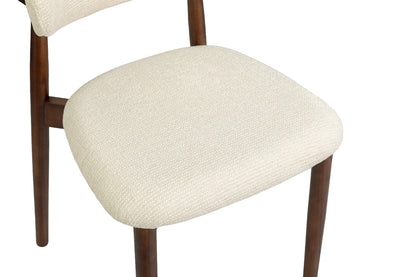 NEW - Stoel 'Clara' Essenhout Walnoot Ote Milan 103 Beige Gemonteerd (2/doos) - foto 10