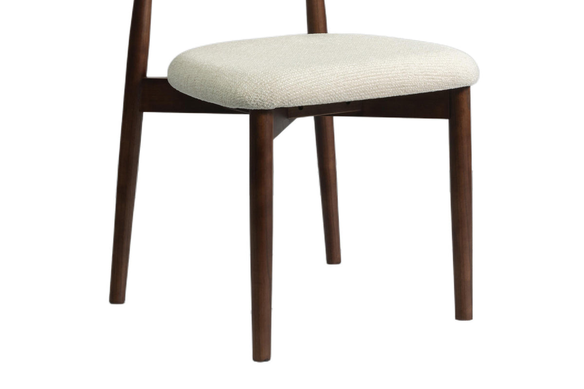 NEW - Stoel 'Clara' Essenhout Walnoot Ote Milan 103 Beige Gemonteerd (2/doos) - foto 11