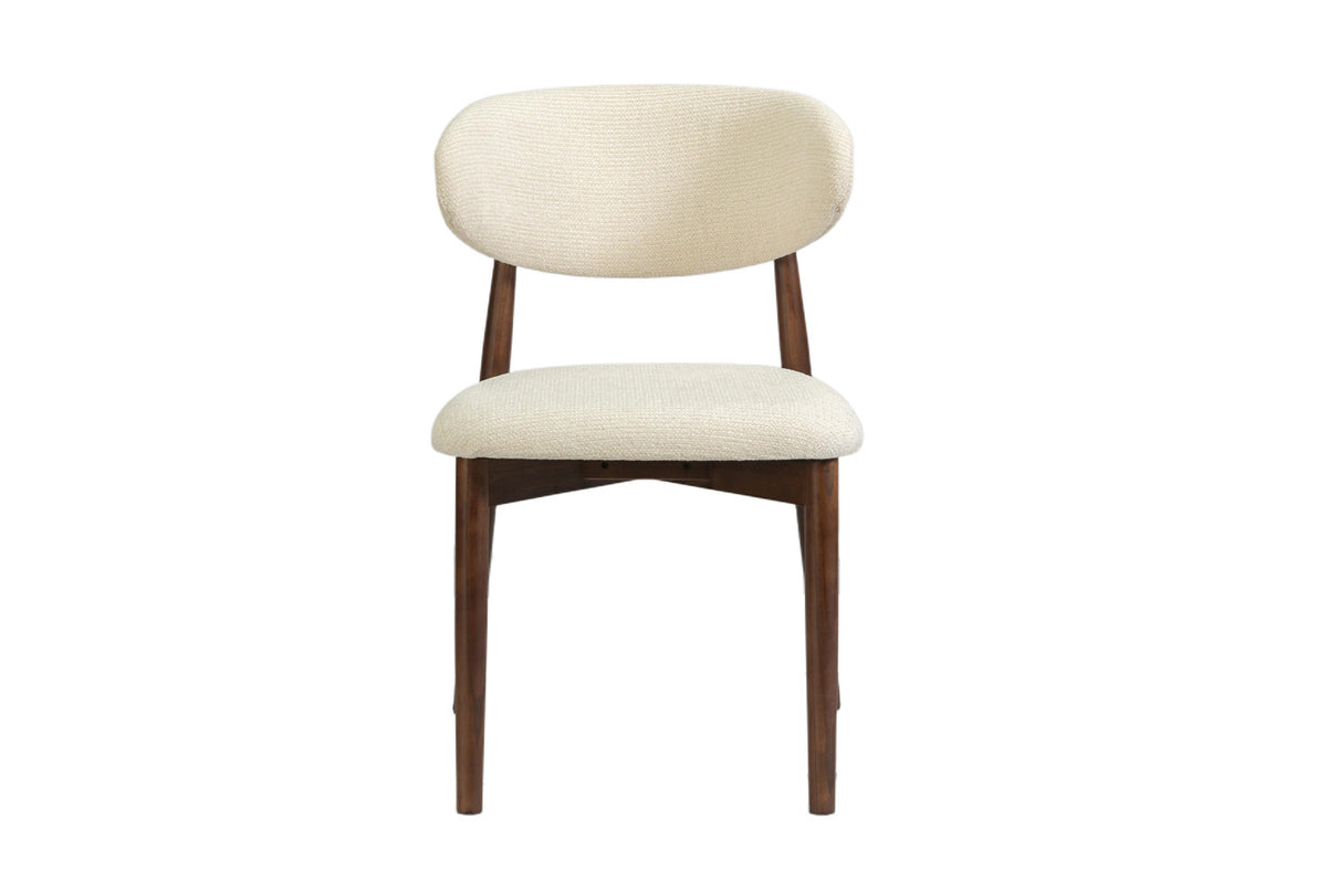 NEW - Stoel 'Clara' Essenhout Walnoot Ote Milan 103 Beige Gemonteerd (2/doos) - foto 4