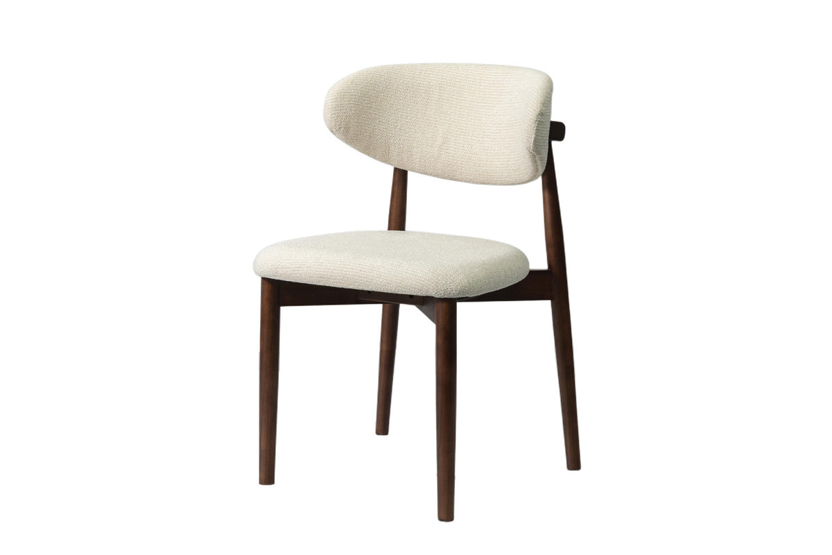NEW - Stoel 'Clara' Essenhout Walnoot Ote Milan 103 Beige Gemonteerd (2/doos) - foto 5