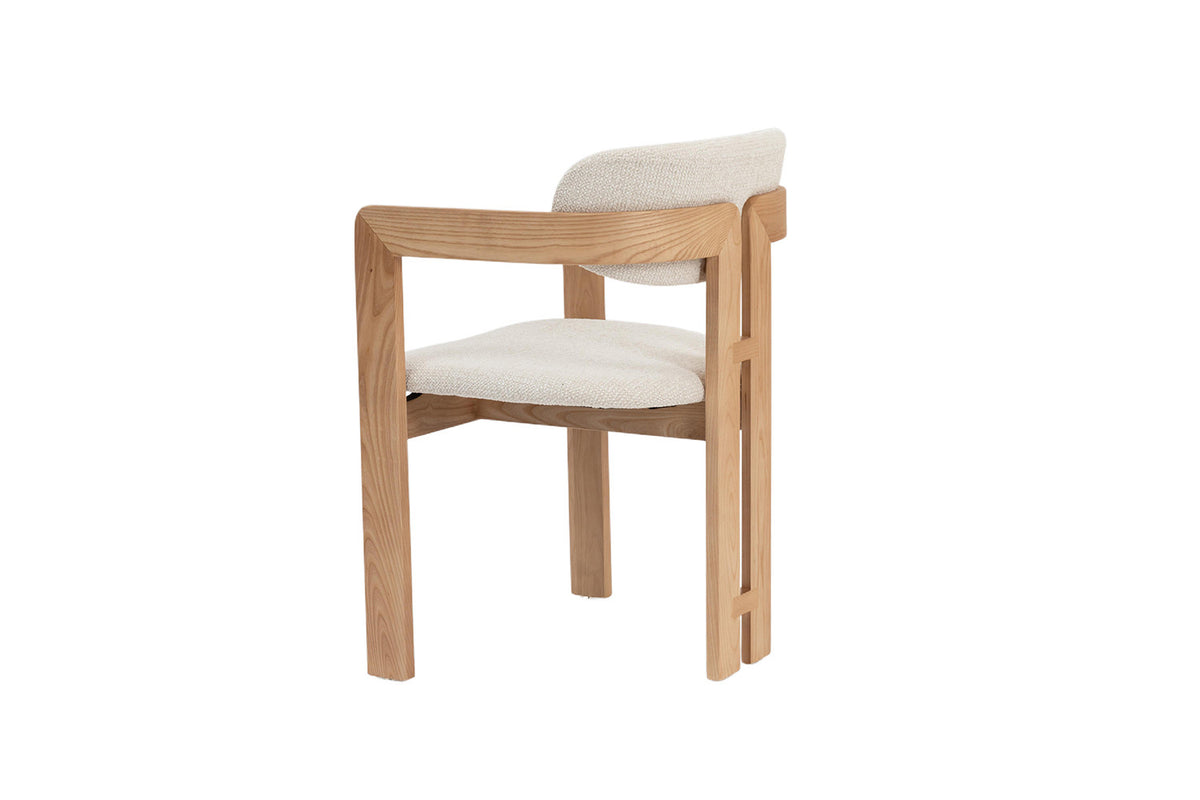 NEW - Stoel 'Camille' Essenhout Naturel Ote Milan 103 Beige Gemonteerd (2/doos) - foto 10