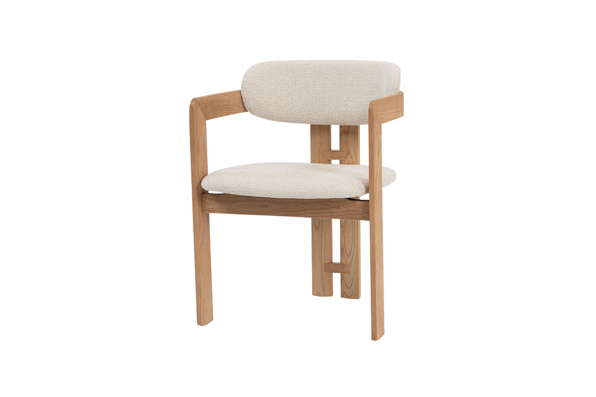 NEW - Stoel 'Camille' Essenhout Naturel Ote Milan 103 Beige Gemonteerd (2/doos) - foto 12