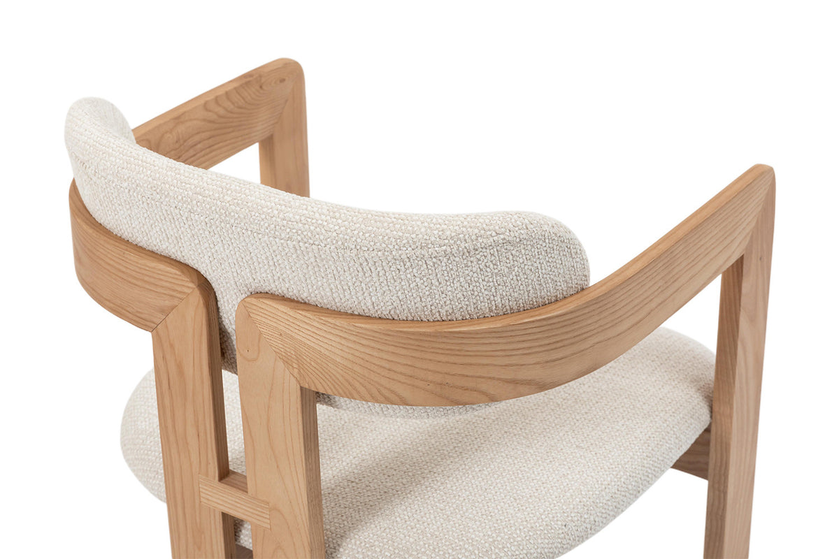 NEW - Stoel 'Camille' Essenhout Naturel Ote Milan 103 Beige Gemonteerd (2/doos) - foto 15