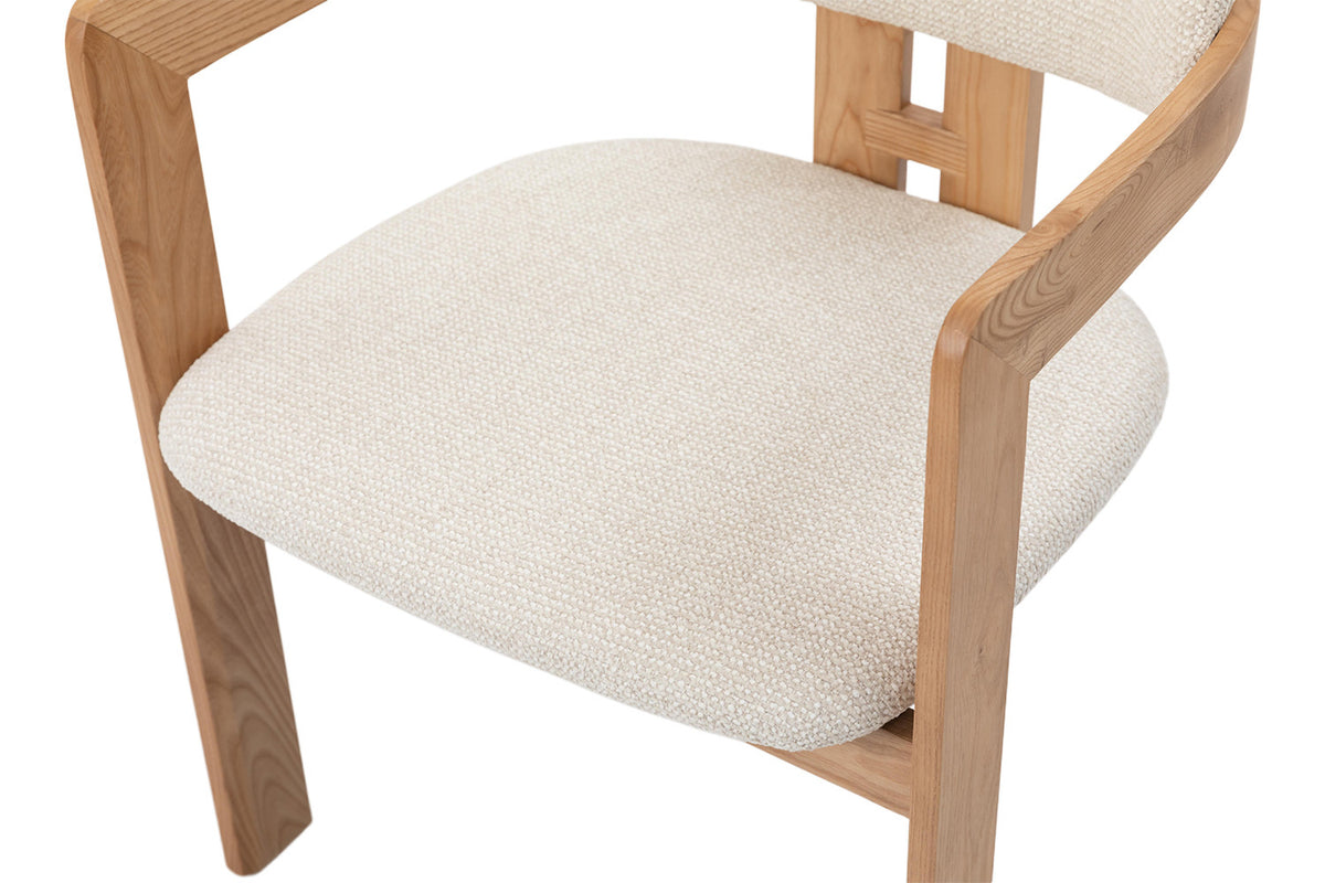 NEW - Stoel 'Camille' Essenhout Naturel Ote Milan 103 Beige Gemonteerd (2/doos) - foto 18