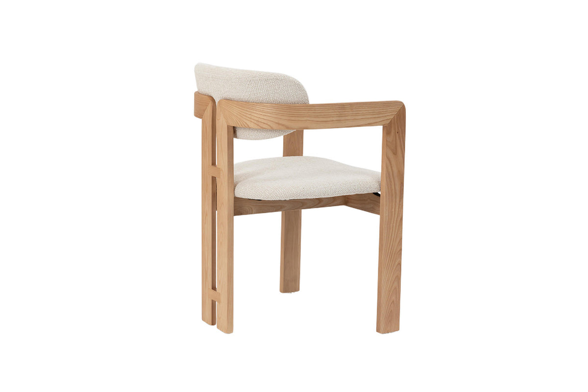 NEW - Stoel 'Camille' Essenhout Naturel Ote Milan 103 Beige Gemonteerd (2/doos) - foto 8