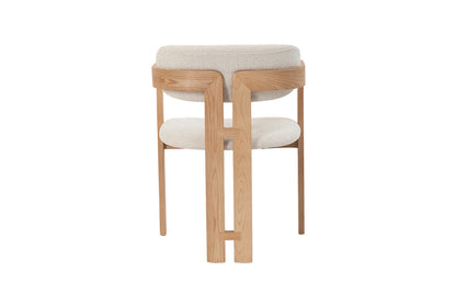 NEW - Stoel 'Camille' Essenhout Naturel Ote Milan 103 Beige Gemonteerd (2/doos) - foto 9