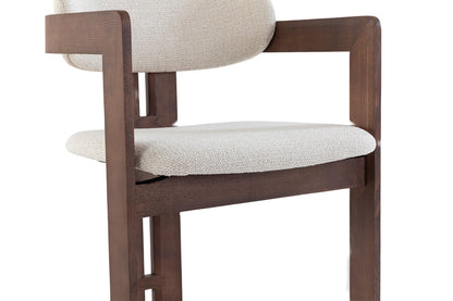 NEW - Stoel 'Camille' Essenhout Walnoot Ote Milan 103 Beige Gemonteerd (2/doos) - foto 10