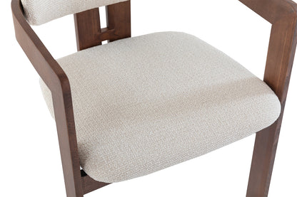 NEW - Stoel 'Camille' Essenhout Walnoot Ote Milan 103 Beige Gemonteerd (2/doos) - foto 14