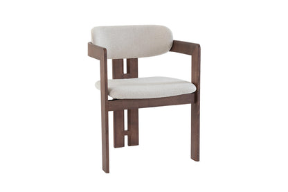 NEW - Stoel 'Camille' Essenhout Walnoot Ote Milan 103 Beige Gemonteerd (2/doos) - foto 6