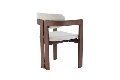 NEW - Stoel 'Camille' Essenhout Walnoot Ote Milan 103 Beige Gemonteerd (2/doos) - foto 8