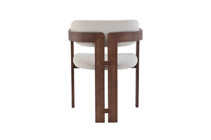 NEW - Stoel 'Camille' Essenhout Walnoot Ote Milan 103 Beige Gemonteerd (2/doos) - foto 9