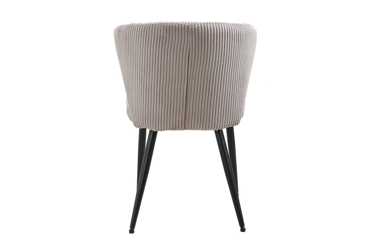SALE - Stoel 'Tornado' Corduroy Fabb Hyper 38 Zand (2/doos) - foto 7