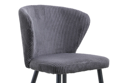 SALE - Stoel 'Tornado' Corduroy Fabb Hyper 16 Grijs (2/doos) - foto 8