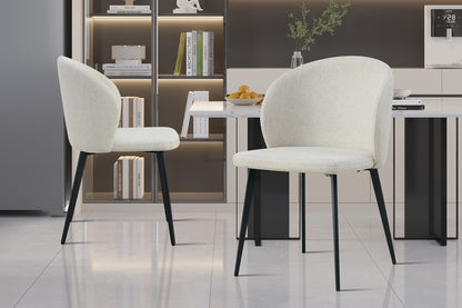 SALE - Stoel 'Toledo' Stof Beige (2/doos)