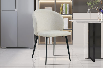 SALE - Stoel 'Toledo' Stof Beige (2/doos) - foto 2