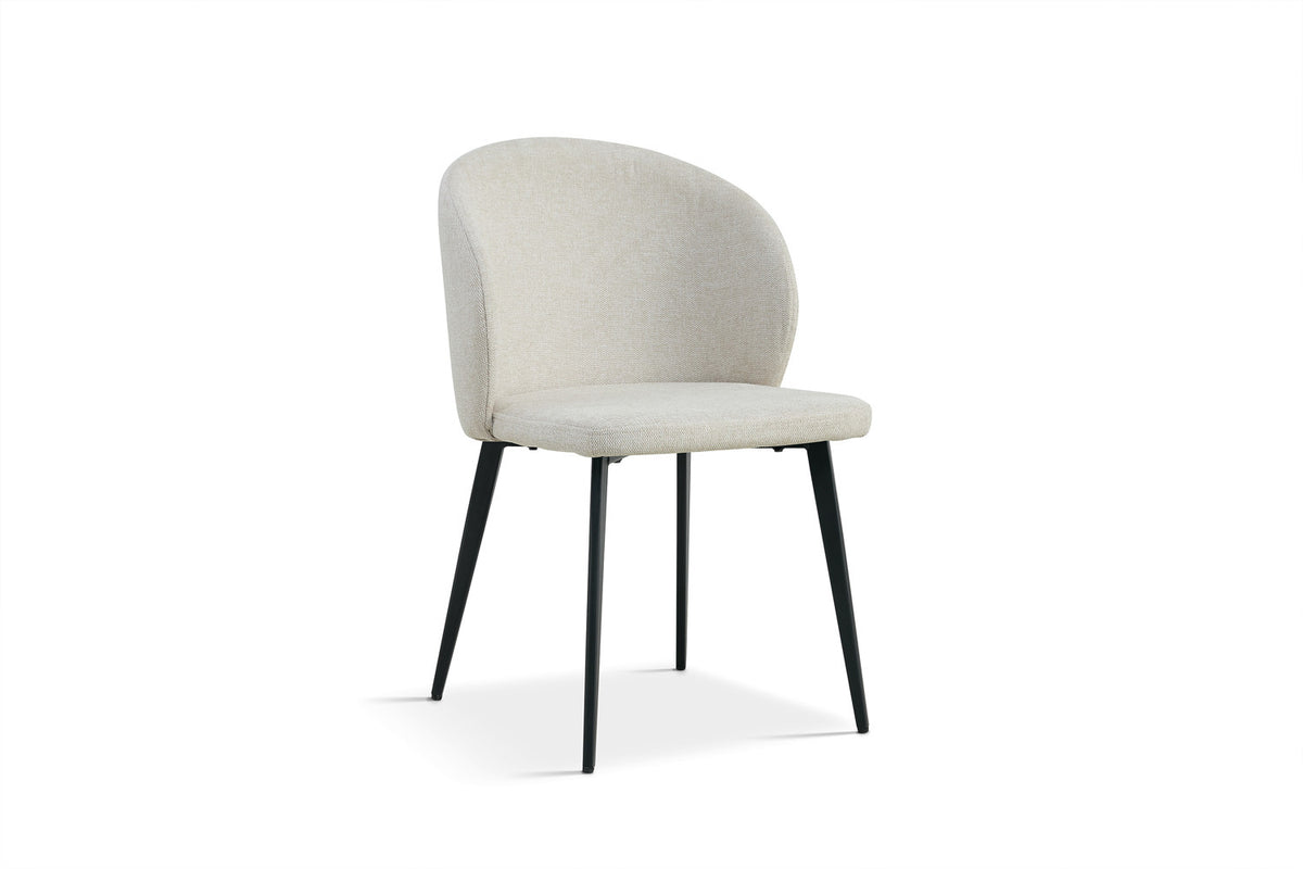 SALE - Stoel 'Toledo' Stof Beige (2/doos) - foto 3