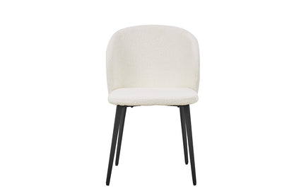 SALE - Stoel 'Toledo' Bouclé Wit (2/doos) - foto 3