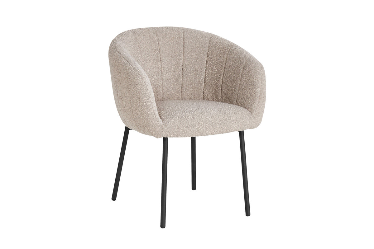 SALE - Stoel 'Sevilla' Bouclé Zand (2/doos) - foto 4