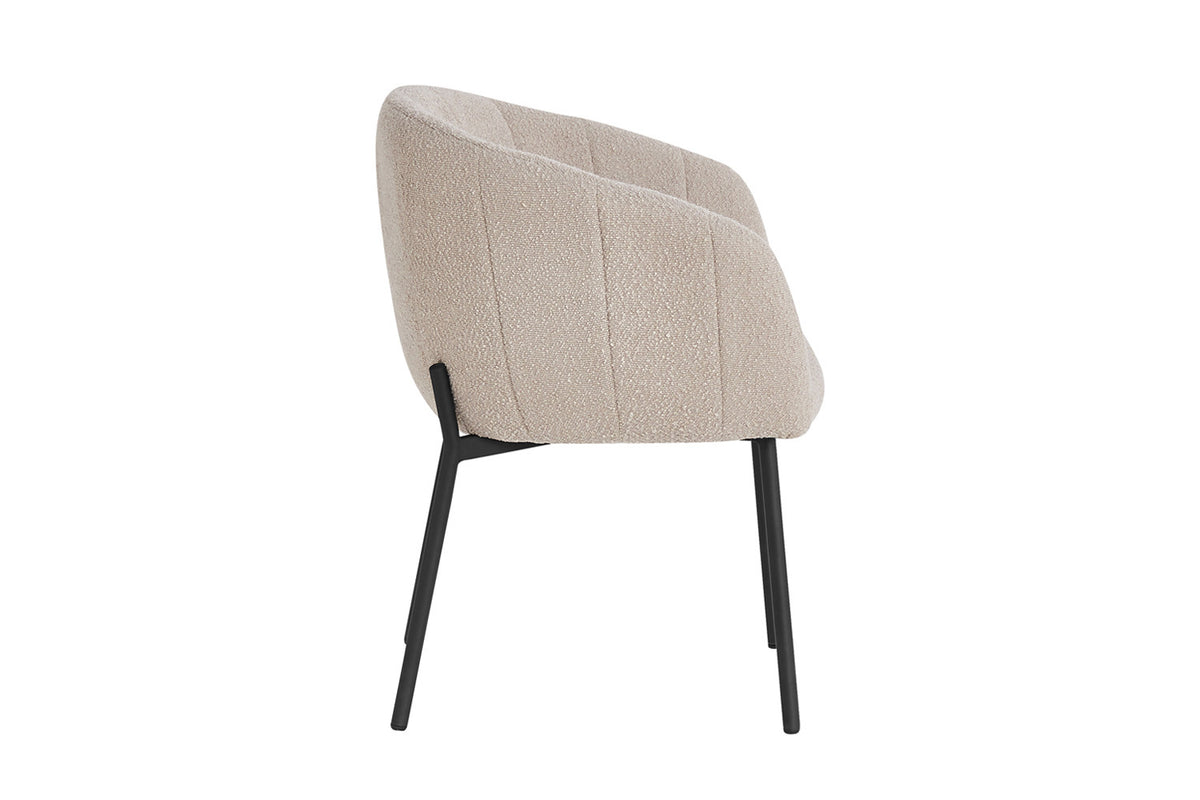 SALE - Stoel 'Sevilla' Bouclé Zand (2/doos) - foto 5