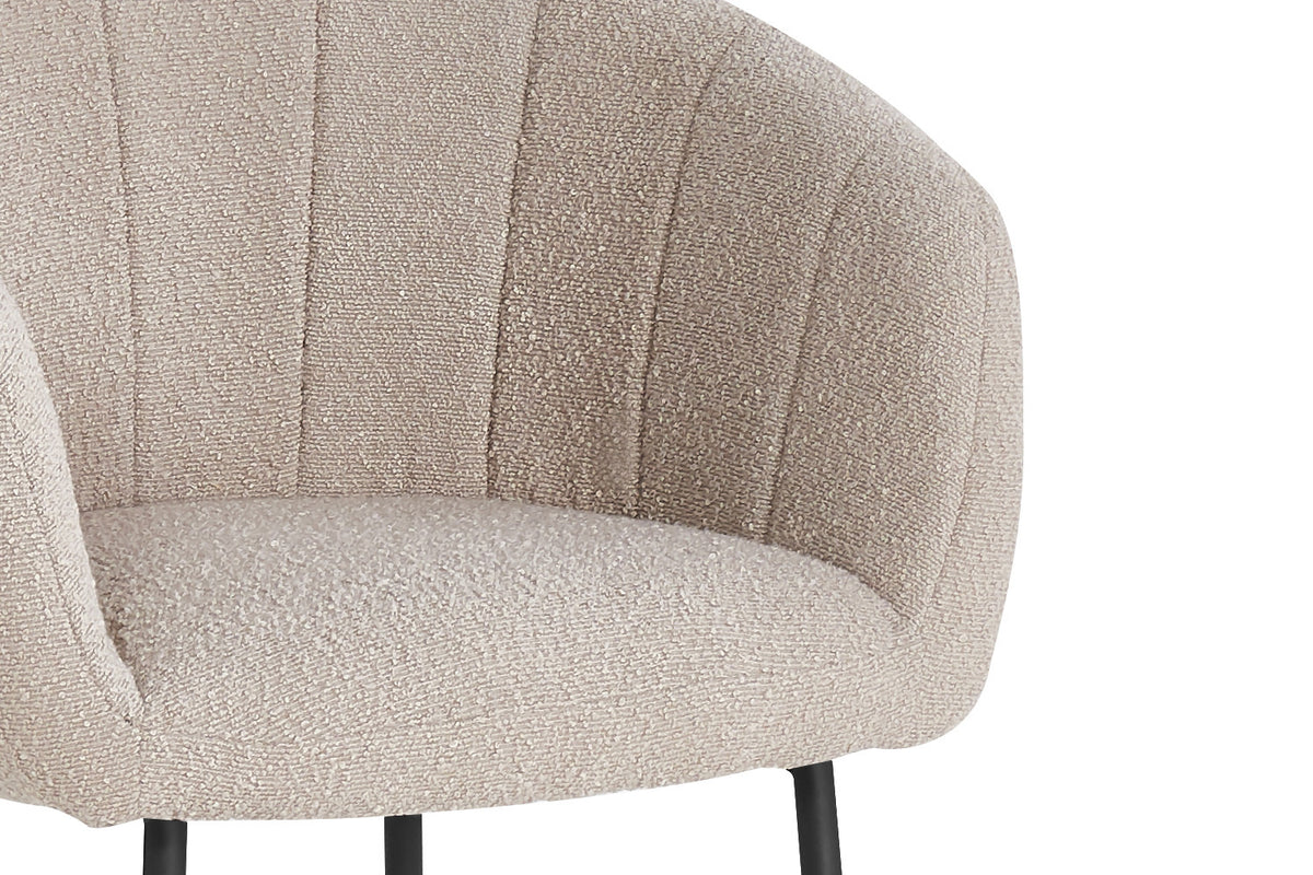SALE - Stoel 'Sevilla' Bouclé Zand (2/doos) - foto 7