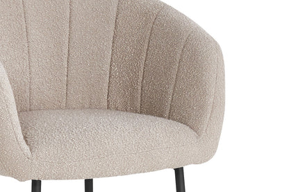 SALE - Stoel 'Sevilla' Bouclé Zand (2/doos) - foto 7