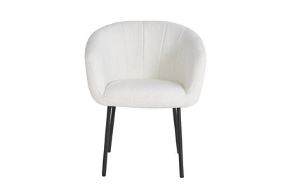 SALE - Stoel 'Sevilla' Bouclé Wit (2/doos) - foto 3