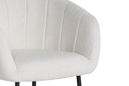 SALE - Stoel 'Sevilla' Bouclé Wit (2/doos) - foto 7