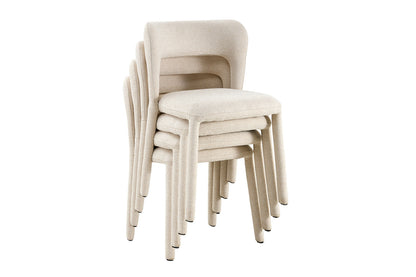 NEW - Stoel 'Elvas' Stapelbaar Stof Ote Sahara 112 Beige Gemonteerd (2/doos) - foto 10