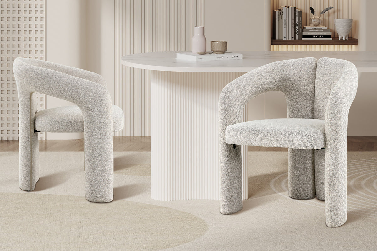 NEW - Stoel 'Beja' Stof Ote Sahara 152 Ecru (2/doos)