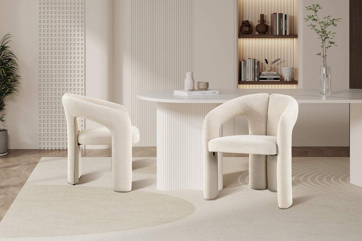 NEW - Stoel 'Beja' Stof Ote Sahara 112 Beige (2/doos) - foto 3