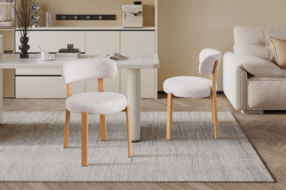 NEW - Stoel 'Julia' Naturel - Stof Fabb Leo 23 (2/doos)