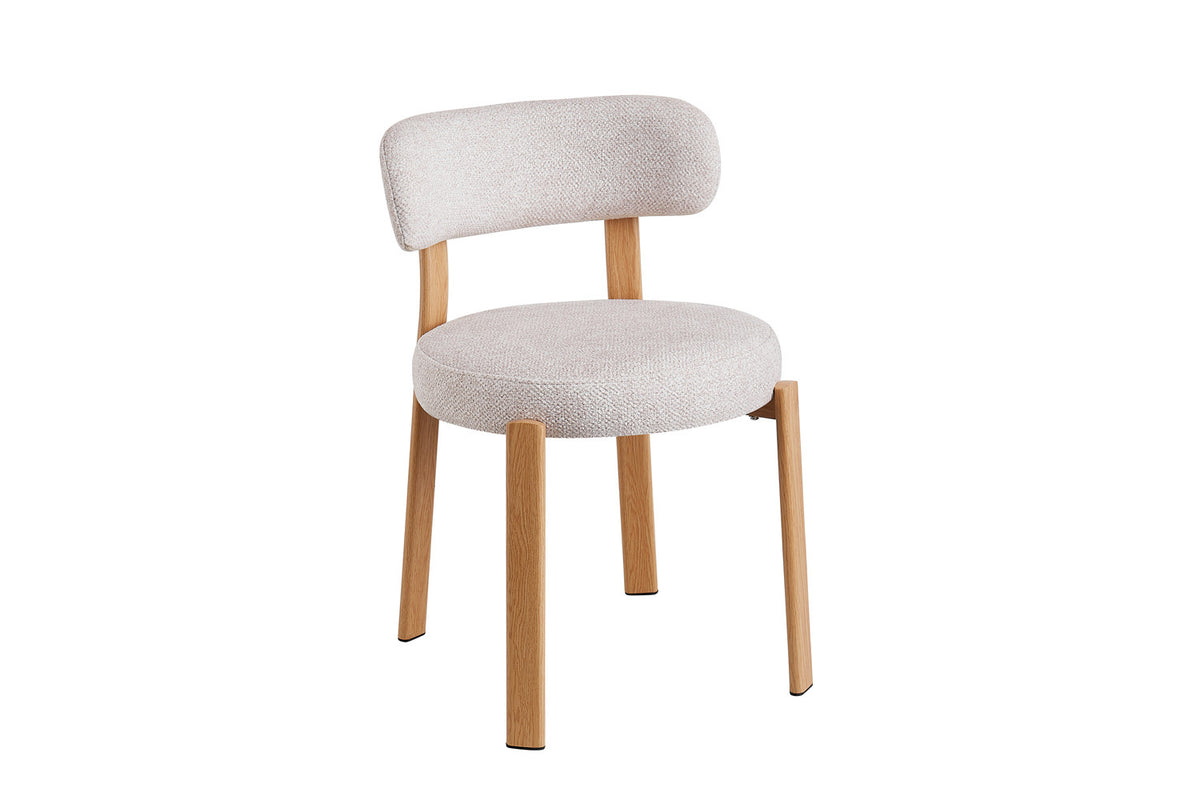 NEW - Stoel 'Julia' Naturel - Stof Fabb Leo 23 (2/doos) - foto 5