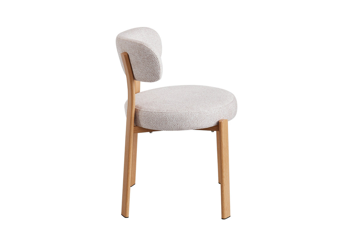 NEW - Stoel 'Julia' Naturel - Stof Fabb Leo 23 (2/doos) - foto 6