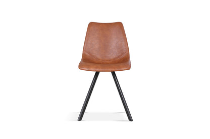 Stoel 'Emma' PU Cognac (2/doos) - foto 4